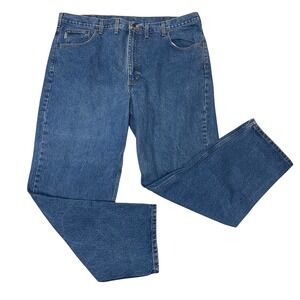 Carhartt B17 DST Relaxed Fit Jeans Mens 44x32 Blue Denim Workwear Pants